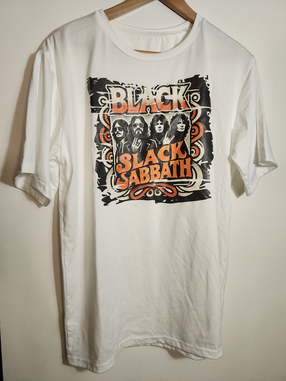 Black Sabbath Graphic Tee - White - Men Size XL